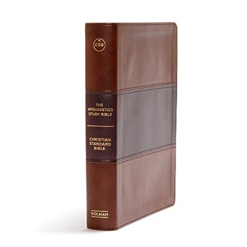 CSB Apologetics Study Bible in Mahogany LeatherTouch - Indexed and Comprehensive
