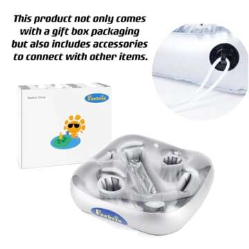 FEEBRIA Upgraded Pool Drink Holder – Large & Functional