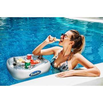 FEEBRIA Upgraded Pool Drink Holder – Large & Functional
