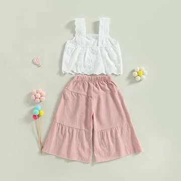 Stylish Geogenry Baby Girl Summer Outfit Set With Lace
