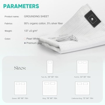 AsmrCap Queen Grounding Sheets for Restorative Sleep
