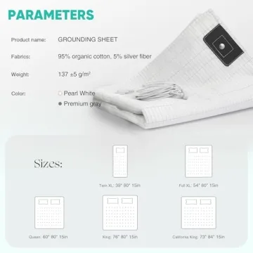 AsmrCap Queen Grounding Sheets for Restorative Sleep