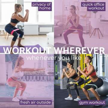 Insonder Resistance Band Set - 5 Versatile Workout Bands