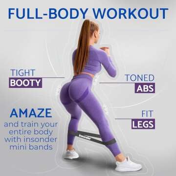 Insonder Resistance Band Set - 5 Versatile Workout Bands