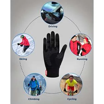 Aegend Touch Screen Gloves - Warm Mittens for Outdoor Sports