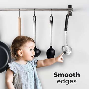 Portion Control Serving Spoons, Serving Utensils, Set of 8, Measuring Serving Utensils for Restaurants, Weight Loss, Gastric Sleeve, Bariatric Surgery Must Haves, 4 Solid & 4 Perforated Scoops