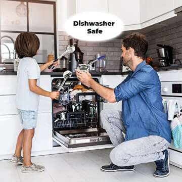 Portion Control Serving Spoons, Serving Utensils, Set of 8, Measuring Serving Utensils for Restaurants, Weight Loss, Gastric Sleeve, Bariatric Surgery Must Haves, 4 Solid & 4 Perforated Scoops