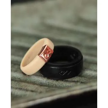 Rinfit Matching Silicone Rings for Couples - Stylish and Safe