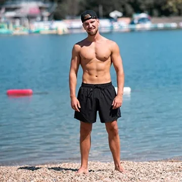 BRISIRA Men's Swim Trunks Quick Dry Compression Liner