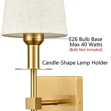 TEENYO Modern Gold Wall Sconces Set for Stylish Illumination