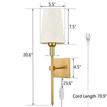 TEENYO Modern Gold Wall Sconces Set for Stylish Illumination