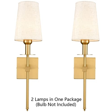 TEENYO Modern Gold Wall Sconces Set for Stylish Illumination