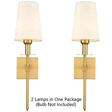 TEENYO Modern Gold Wall Sconces Set for Stylish Illumination