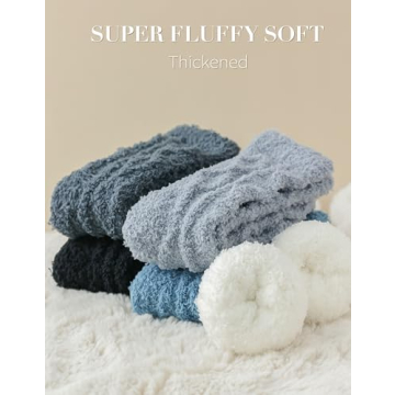 TEHOOK Cozy Fuzzy Socks for Winter Gifts - Sizes 6-10