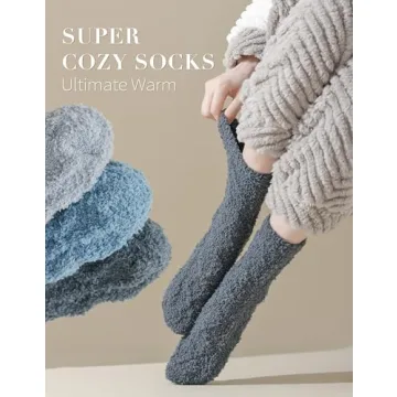 TEHOOK Cozy Fuzzy Socks for Winter Gifts - Sizes 6-10