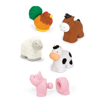 Melissa & Doug Pop Blocs Educational Animal Toy Set
