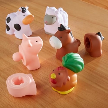 Melissa & Doug Pop Blocs Educational Animal Toy Set