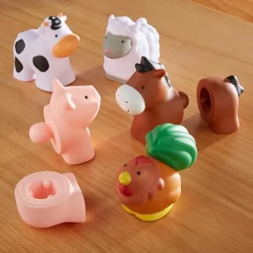 Melissa & Doug Pop Blocs Educational Animal Toy Set