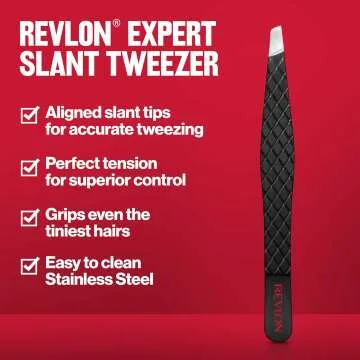Revlon Stainless Steel Eyebrow Tweezers Set of 2