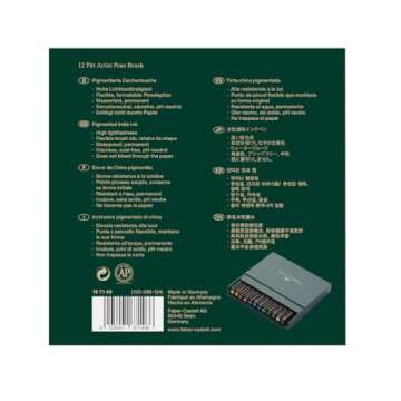 Faber-Castell Pitt Artist Brush Pens - Vibrant 12 Pack for Creatives