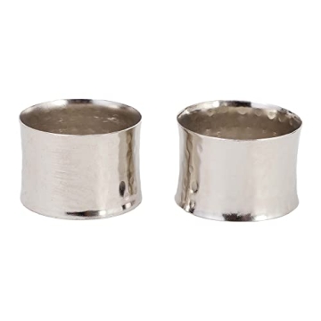 Stylish Silver Napkin Rings Set for Dining and Events