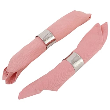 Stylish Silver Napkin Rings Set for Dining and Events
