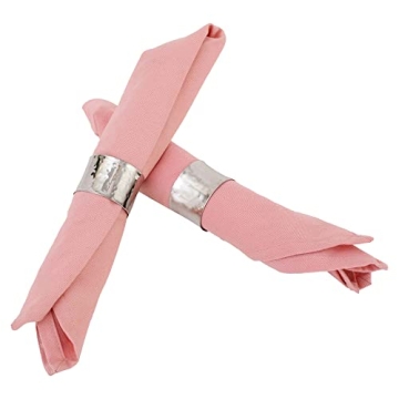 Stylish Silver Napkin Rings Set for Dining and Events