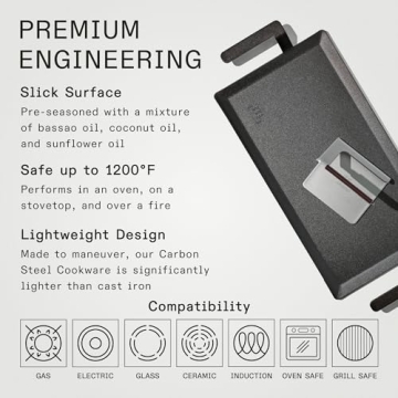 Made In Carbon Steel Griddle - Professional Quality Cookware