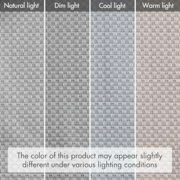 Madison Park Galen Cordless Roman Shades - Fabric Privacy Single Panel Darkening, Energy Efficient, Thermal Insulated Window Blind Treatment, for Bedroom, Living Room Decor, 35" x 64", Grey