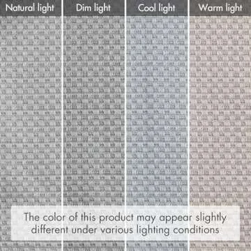 Madison Park Galen Cordless Roman Shades - Fabric Privacy Single Panel Darkening, Energy Efficient, Thermal Insulated Window Blind Treatment, for Bedroom, Living Room Decor, 35" x 64", Grey