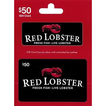 Red Lobster Gift Card $50