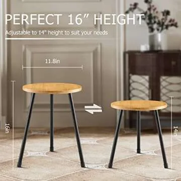 KINNARY Mid Century Indoor Plant Stand - Stylish & Functional