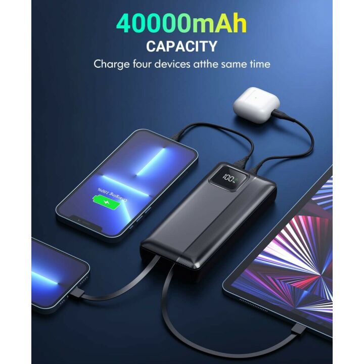 High-Capacity Power Bank with Fast Charging Features