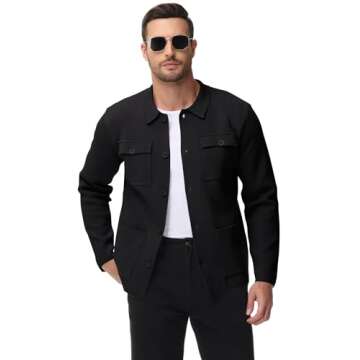 Atforna Men's Cardigan Sweater for Style and Comfort
