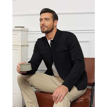 Atforna Men's Cardigan Sweater for Style and Comfort