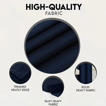 Utopia Bedding Blackout Curtains - Thermal, Stylish Design, 2 Panels