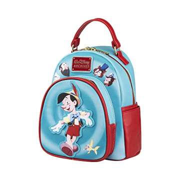 Loungefly Disney Backpack: Archives: Pinocchio Mini-Backpack, Amazon Exclusive