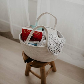 Parker Baby Rope Diaper Caddy for Stylish Storage Solutions