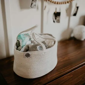 Parker Baby Rope Diaper Caddy for Stylish Storage Solutions