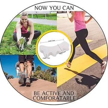Dr.Pedi Toe Separator for Feet Correct Toes Yoga 10 Pieces Silicone Hammer Toe Corrector for Women & Men Correct Toe Straighteners for Overlapping Toes