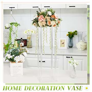 Juexica 23.6 Inch Acrylic Centerpiece Vases for Events