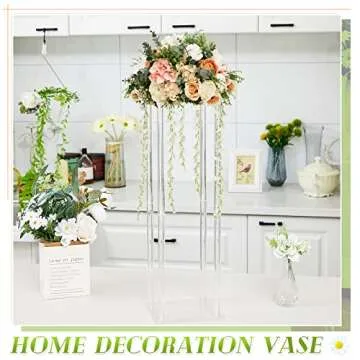 Juexica 23.6 Inch Acrylic Centerpiece Vases for Events