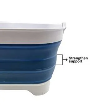Buy SAMMART 10L Collapsible Dishpan - Space Saving Kitchen Storage