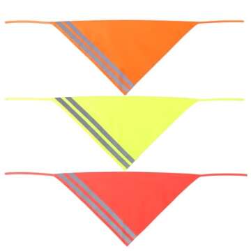Reflective Dog Bandana - High Visibility Scarf for Pets, Reversible Design