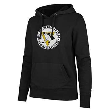 OTS NHL Pittsburgh Penguins Women's Fleece Hoodie, Alternate Logo, Large