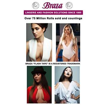 Braza Flash Tape - Double Sided Fashion Tape for Confidence