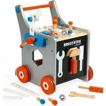 Janod Brico DIY Trolley Walker for Kids 18+ Months