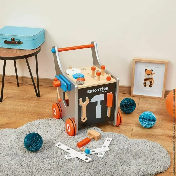 Janod Brico DIY Trolley Walker for Kids 18+ Months