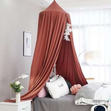 Magical Kids Bed Canopy for Boys and Girls - Rose Red