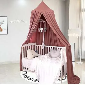 Magical Kids Bed Canopy for Boys and Girls - Rose Red